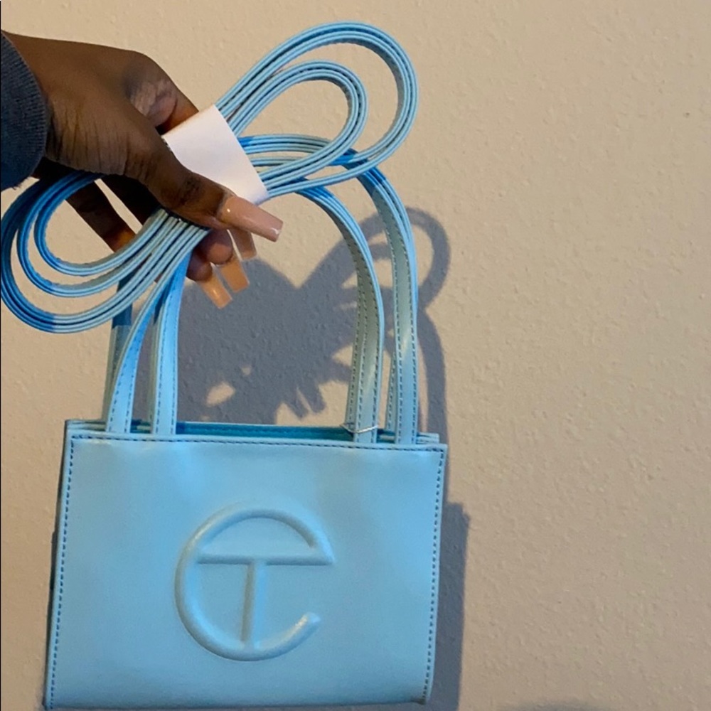 Pool Blue Small Telfar Shopper